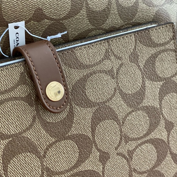 🆕 COACH | Signature Tote Olive Army Green & Notebook Planner - Picture 13 of 14